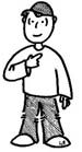 a guy pointing at himself