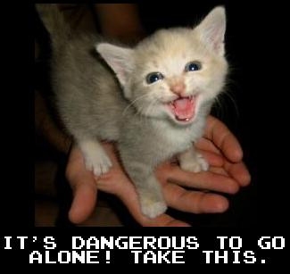 It's dangerous to go alone.  Take this.