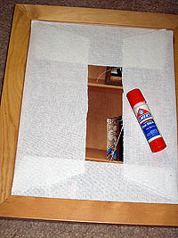 Glue down fabric